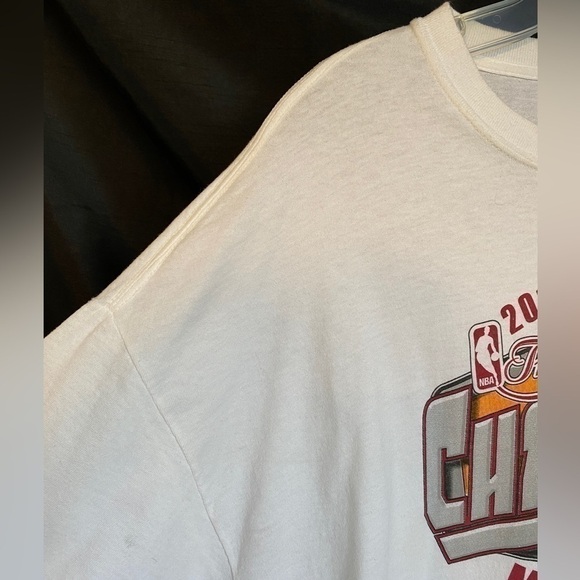 NWOT 2012  NBA Finals White Miami Heat Finals Champion T Shirt Adult 2XLG - Picture 5 of 9